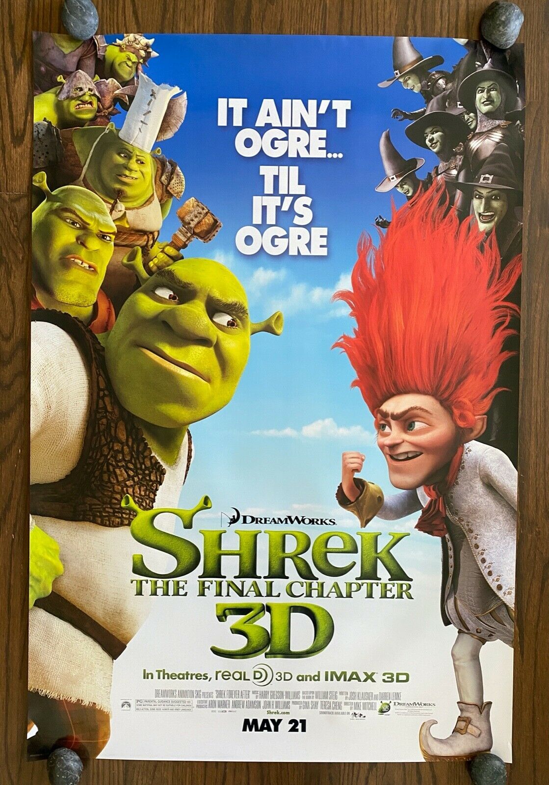 *SHREK FOREVER AFTER (2010) SS Advance 1-Sheet Myers, Diaz, Murphy, Band... - $75.00