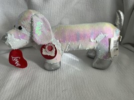 Dan Dee Rainbow Dachsund Weiner Dog Plush Sequins - $34.25