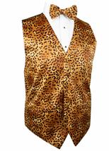 David&#39;s Formal Wear Safari Jaguar Tuxedo Vest and Bow Tie Size 2XL - $146.02