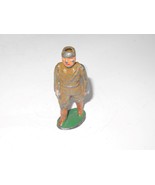 VINTAGE LEAD SOLIDER- WALKING W/GUN- APPROX 3&quot;- FAIR- H50 - $6.37 CAD