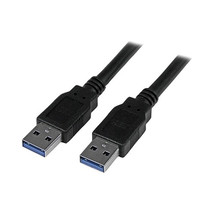 Startech.Com USB3SAA6BK 6FT Usb 3.0 Cable Type A Black USB-A Cable Male To Male - £33.07 GBP