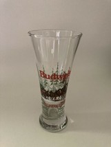 Budweiser Clydesdales Tall Beer Glass Schooner Tumbler - $10.99