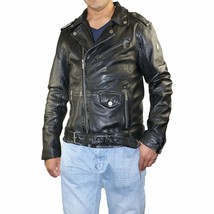 Mauritius Men&#39;s Marlon Moto Leather Jacket - £175.21 GBP