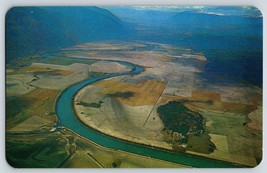 Postcard The Kootenai River Bonner&#39;s Ferry Idaho Aerial View Kootenai River - $7.95