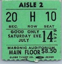 Vintage Devo Ticket Stub July 14 1979 Detroit Michigan - £35.60 GBP