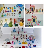 LOT POLLY POCKET DISNEY -2 Beauty &amp; the Beast Castles Princess Dolls Car... - $2,291.01 MXN