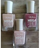 Three (3) Bottles (012/022/030) of Sally Hansen Mega Strength Nail Polis... - $284.83 MXN
