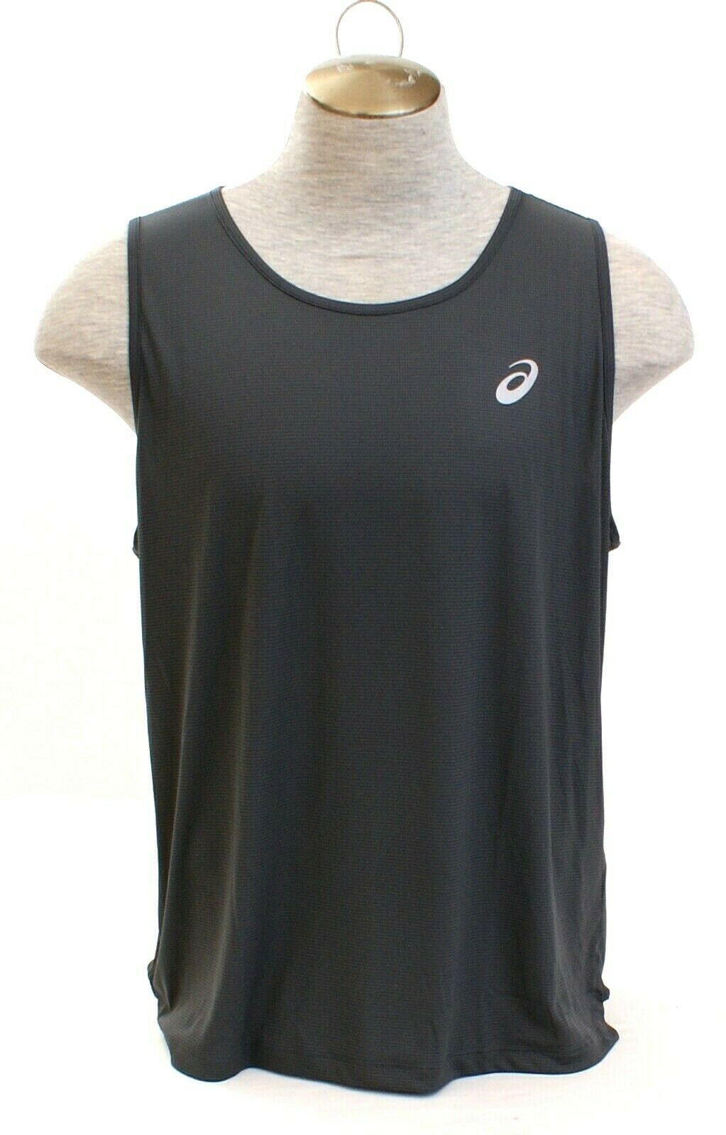 Asics Gray Silver Singlet Sleeveless Athletic Top Tee T-shirt Men&#39;s NWT - $26.24