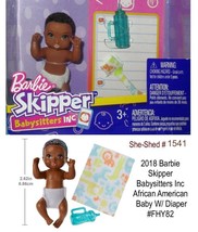 Barbie Skipper Babysitters Inc - African American Baby by Mattel FHY82 - NIB - £4.68 GBP