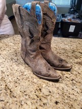 Laredo Women&#39;s Scandalous Studded Western/Cowgirl Boot Snip Toe Size 7.5M - £70.43 GBP