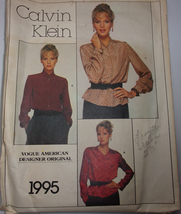 Vogue Misses’ Blouse Size 14 #1995 - £4.71 GBP