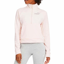 Puma Ladies&#39; Half Zip Pullover Pink Rosewater Size: S - £25.96 GBP