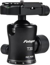 Fotopro Low Profile Ball Head, 33Mm Cnc Metal 360 Degree Panoramic Rotating - £79.53 GBP