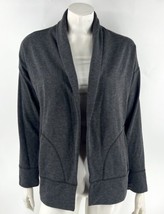 Vineyard Vines Sweatshirt Cardigan Sz M Charcoal Gray Open Front Pockets... - $33.66