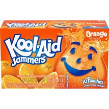 4 X Kool-Aid Jammers Orange, 10 Pouches 180ml/6.1 oz each, Canada, Free ... - $37.68