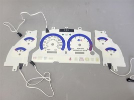 In Kilometers 1996-1998 Ford Mustang GT Cluster White Face Glow Gauges - $39.59