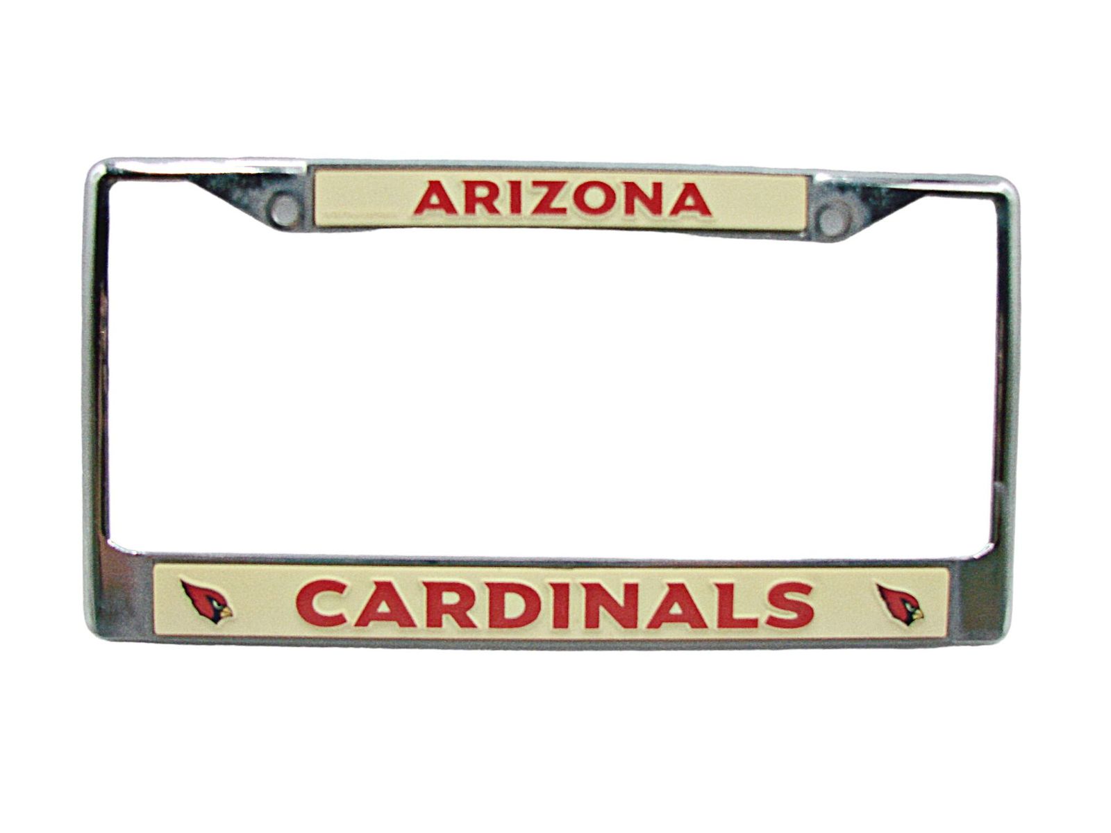 Arizona Cardinals License Plate Football-NFL Team Frame Cover Rico Metal Logo   - $14.47