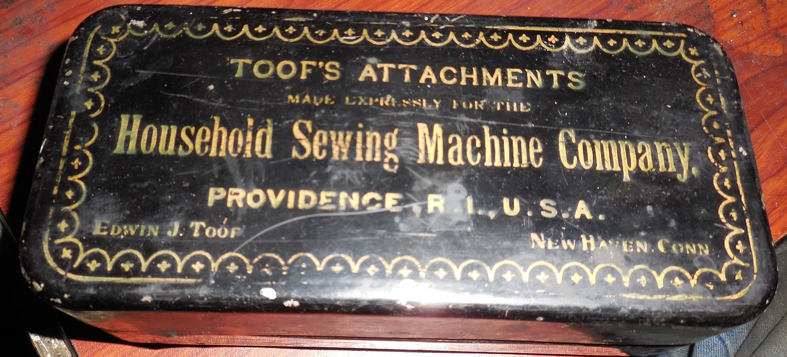 Toof's Attachments for Household Sewing Machine (1892) Nice Set In Box - $30.00