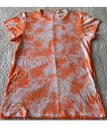 RAG &amp; BONE Basic Jersey T-Shirt Orange Crew Neck 100% Organic Pima Cotto... - $29.98