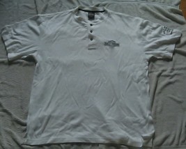 Harley Davidson Henley Tshirt White Size XL Charlotte NC  Bin SS - €6,18 EUR