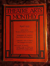 THEATRE ARTS April 1935 Broadway New Faces Edward Reed Edward Gordon Craig - £6.32 GBP