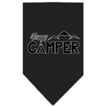 Happy Camper Screen Print Bandana Black Small - £9.11 GBP