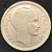 1947 b France  10 Francs Coin About Uncirculated Paris Mint - $7.92