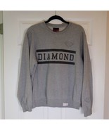 Diamond Supply Co. Sweatshirt Men&#39;s Size Small Spell-Out Logo Gray Crewneck - $23.01 CAD