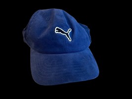 Puma Shoes Apparel Corduroy Snapback Hat Cap Blue Black Adult Early 2000... - $22.27