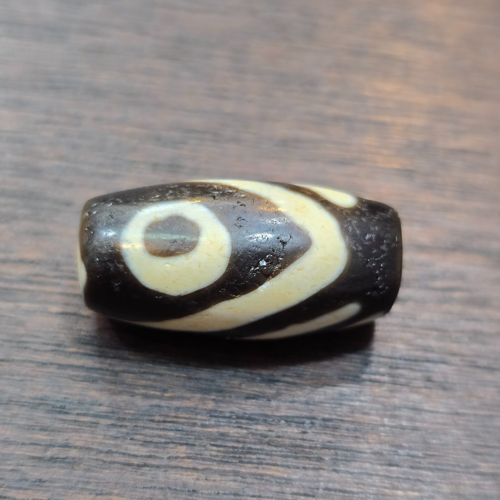 Antiguo tibetano muy único patrón ojo ágata piedra Dzi Bead Amulet Item image 9