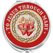 To Jesus Through Mary Compact with Mirrors - Perfect for your Pocket or Purse - £9.39 GBP
