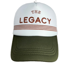 The Legacy Baseball Hat OG Foam Mesh Back Adjustable Green White - £23.88 GBP