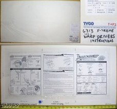 1994 Tyco Ho Space Drivers X-TREME Slot Car Set #6313 Factory Illustration Board - £47.95 GBP