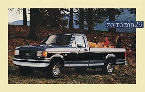 1987 FORD F-SERIES 4X4 PICKUPS VINTAGE FACTORY COLOR POST CARD - ORIGINA... - $7.49