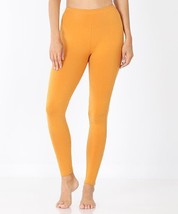 MSRP $25 Zenana Ash Mustard High-Waist Leggings Ash Mustard Size Small NWOT - $14.25