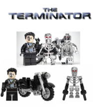 Terminator T800 movie custom minifigures building blocks 3pc set - $32.99