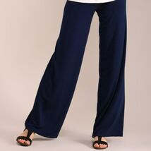 Lbisse Womens Navy Wide Leg Palazzo Pants - Small - $14.85