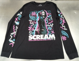 SCREAM Large Long Sleeve Black Shirt OOP Ghostface Horror Studiohouse Design - £214.43 GBP