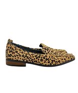 Dr Scholls Loafers Womens 8.5 W Leopard Print Calf Hair Leather Shoes Fl... - $34.49