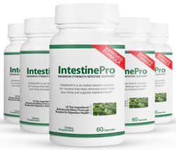 5 Pack IntestinePro, soporte intestinal de máxima fuerza-60 Cápsulas x5 - $79.19
