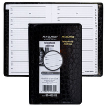 At-A-Glance 80-402 Telephone Address Book, 4 x 6-1/8&quot; - $16.81