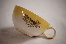 Old Vintage Country Charm Grant Crest 2&quot; Flat Coffee Cup Farm Scene Barn Fence - £7.11 GBP