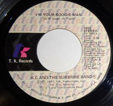 K. C. &amp; Sunshine Band 45 RPM Record - I&#39;m Your Boogie Man / Wrap Your Arms C10 - £3.15 GBP