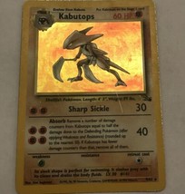 Kabutops 9/62 HP Heavily Played Fossil Set 1999 Pokemon Card Holo Rare - £6.29 GBP