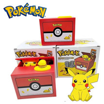 Pokemon Piggy Bank Action Figure Anime Cartoon Pikachu Electronic Plastic Money - £20.68 GBP