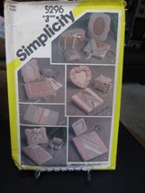 Simplicity 5296 Desk &amp; Dresser Accessories Pattern - $5.93