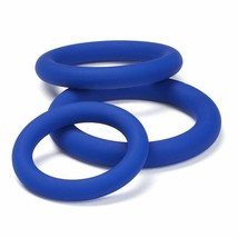 PENIS RINGS CLOUD 9 PRO SENSUAL SILICONE 3 PACK BLUE - $14.20