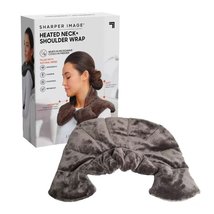  Sharper Image Hot &amp; Cold Herbal Aromatherapy Neck and Shoulder Wrap Pad, Gray - £12.17 GBP