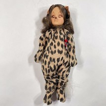 Vintage Wizard of Oz Lion 11&quot; Doll EFFANBEE 1975 Clothed Flap Eyes - £22.33 GBP