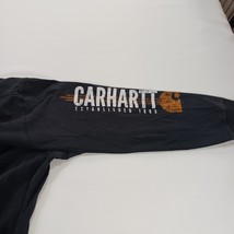 Carhartt Original Fit Men's Black Cotton Long Sleeve Graphic T-Shirt Size 2XL  image 12